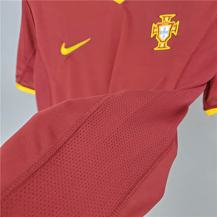 2000 Portugal Retro Soccer Jerseys Home Red Football Shirt - Click Image to Close